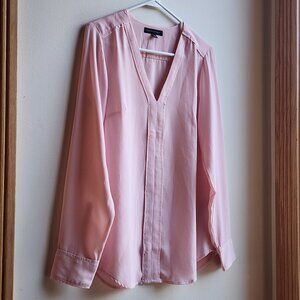 Banana Republic Pink V-Neck Blouse Size Small